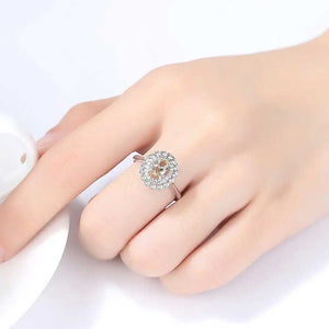 silver green crystal ring dress