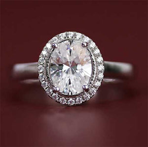 silver moissanite diamond engagement ring jewellery