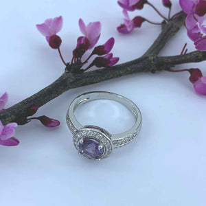 silver alexandrite ring frenelle