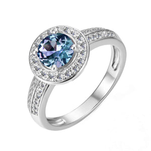 silver alexandrite ring jewellery
