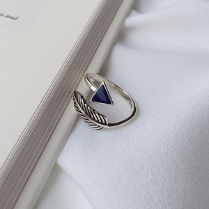 silver feather arrow ring for women girls