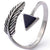 silver feather arrow ring for women girls