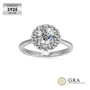 silver moissanite engagement dress ring jewellery nz