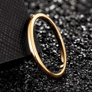 gold tungsten carbide wedding ring