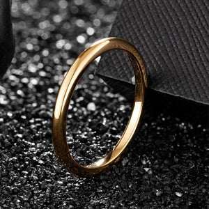 gold tungsten carbide wedding ring