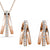 rose gold jewellery set for women