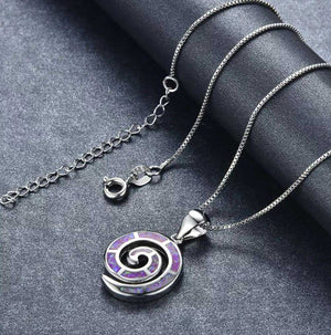 nz maori jewellery silver opal necklace