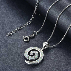 nz maori jewellery silver opal necklace