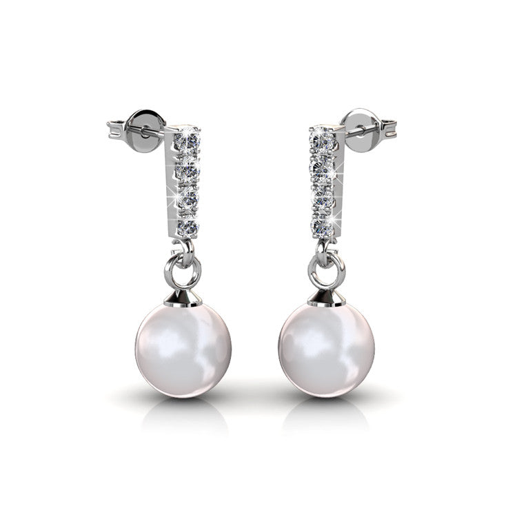 pearl crystal bridal jewellery set nz
