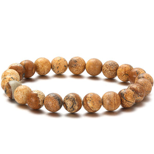 picture jasper earth colours stretch bracelet nz