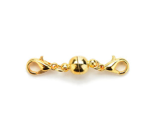 gold magnetic clasp necklace bracelet