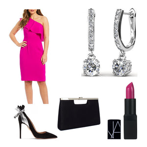 jewellery earrings silver crystals huggie