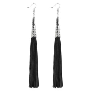 silk tassel earrings for women