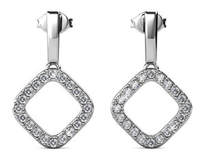 frenelle jewellery earrings crystal silver