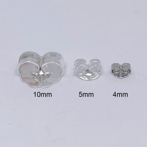 silver earring backs 5mm jewellery nz