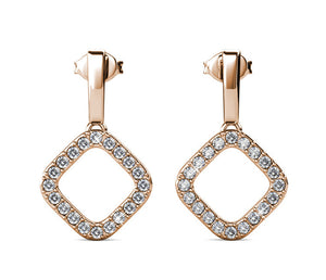 FRENELLE jewellery Earrings rose gold crystal