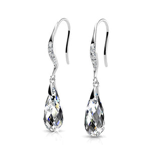 jewellery crystal set silver for women