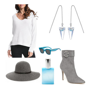 frenelle Jewellery earrings crystal silver