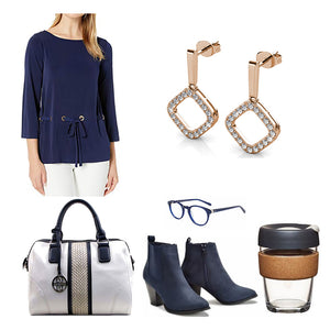 FRENELLE jewellery Earrings rose gold crystal