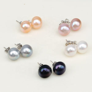 frenelle jewellery earrings stud silver pearl