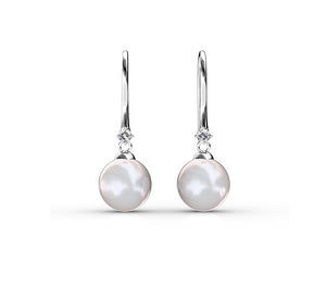 FRENELLE Jewellery pearl crystal drop earrings
