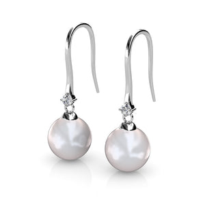 FRENELLE Jewellery pearl crystal drop earrings