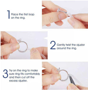 Loose Ring?  Here's the answer! Silicone Ring Size Reducers - 4 sizes