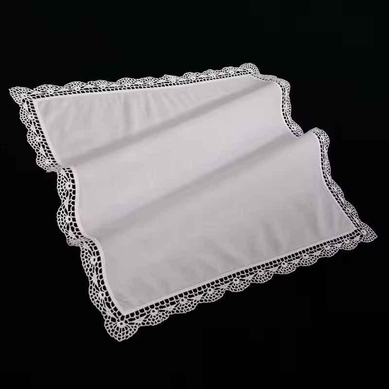 Lace wedding handkerchief in 100% cotton "Catiana"