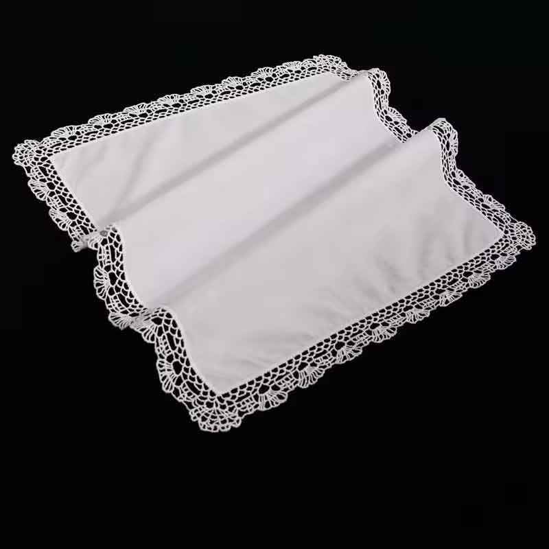 Lace wedding handkerchief in 100% cotton "Gloria"