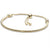 gold adjustable charm bracelet