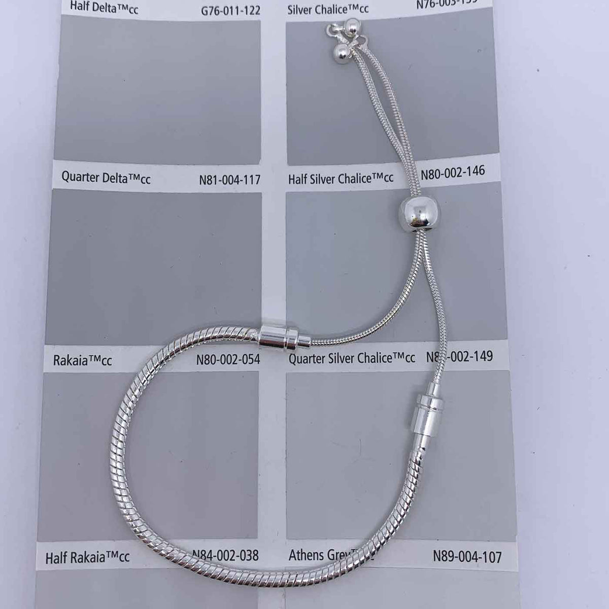 Silver Adjustable Bracelet for Collecting Charms