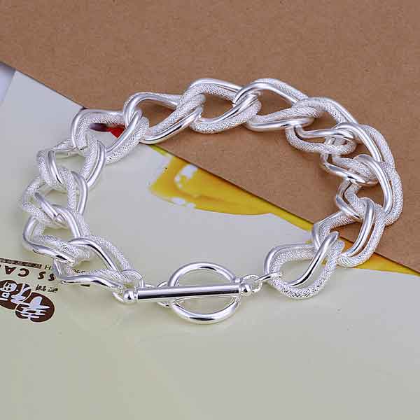 925 Sterling Silver Large Link Chain Bracelet "Adonis"