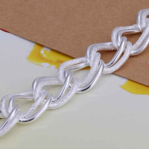 925 Sterling Silver Large Link Chain Bracelet "Adonis"