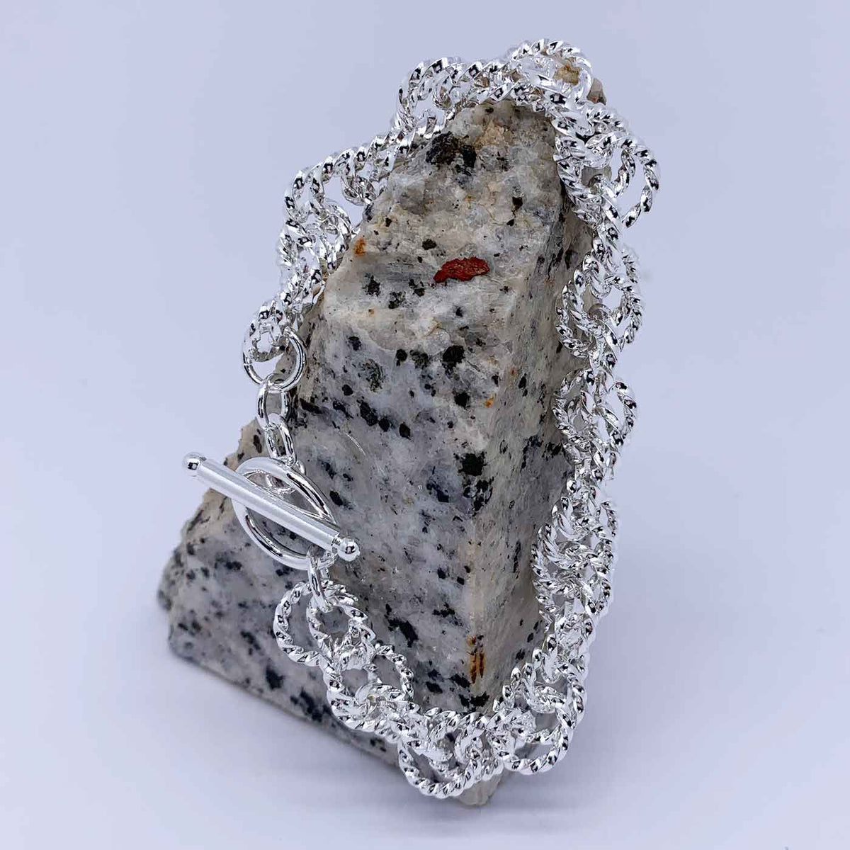 925 Sterling Silver Link Chain Bracelet "Bristol"