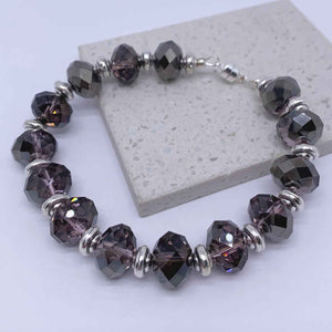 purple crystal bracelet frenelle