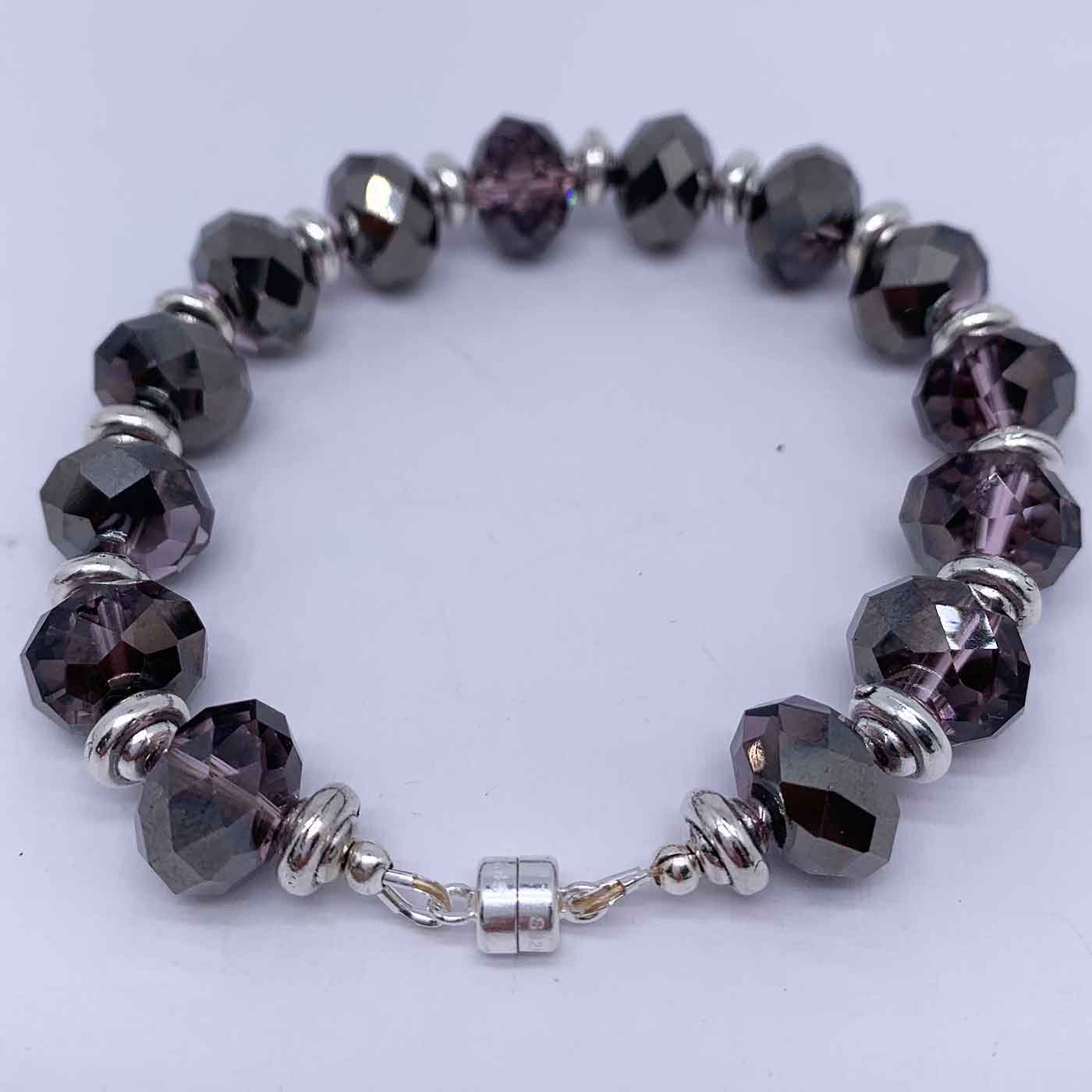 purple crystal bracelet