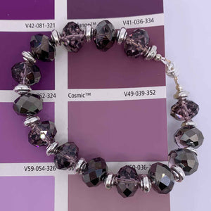 purple crystal bracelet resene