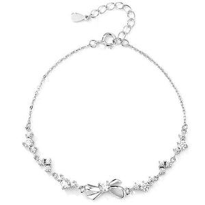 silver crystal bracelet