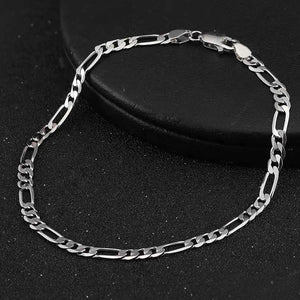 silver figaro bracelet jewellery