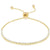 gold adjustable tennis bracelet