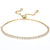 gold adjustable tennis bracelet