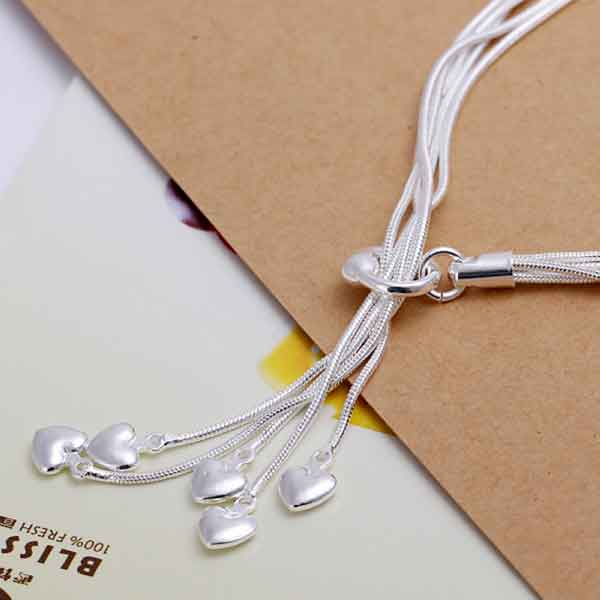 Silver Chain Heart Bracelet "Jennifer"