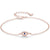 rose gold evil eye bracelet