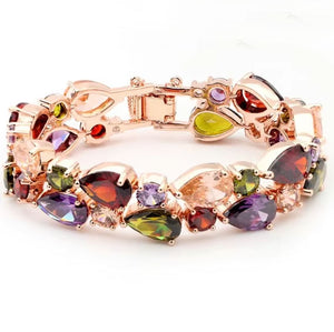 coloured crystal bracelet