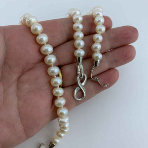 925 Sterling Silver Bracelet with AAA Grade Pearls "Jillian"