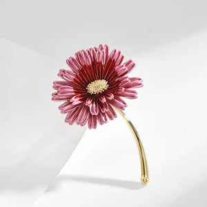 pink gerbra flower brooch buy online nz