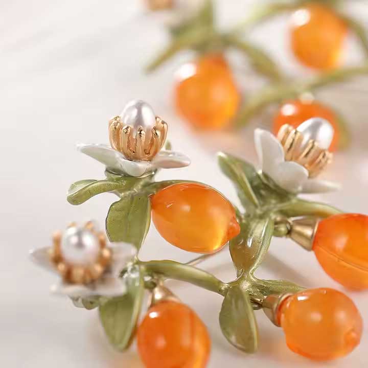 orange blossom brooch buy online nz