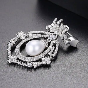 silver pearl brooch jewellery