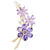 purple flowe brooch