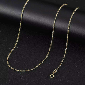 14K Gold Chain with Bolt clasp "Figaro" (1.7 mm)